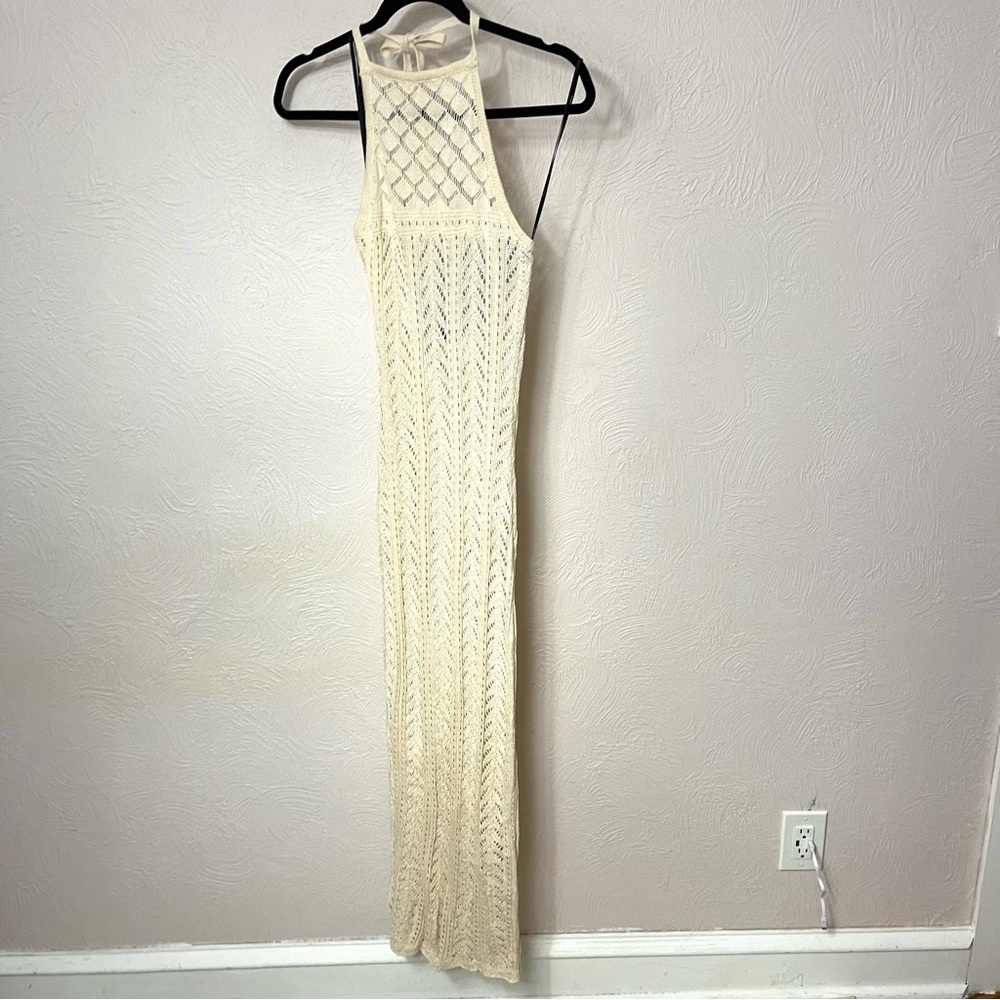 Forever 21 Cream Knit Maxi Dress